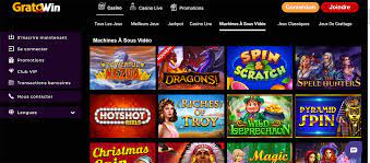 Codes bonus du casino GratoWin